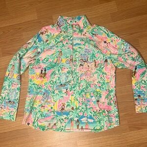 Lilly Pulitzer 1/4 zip pullover size XL